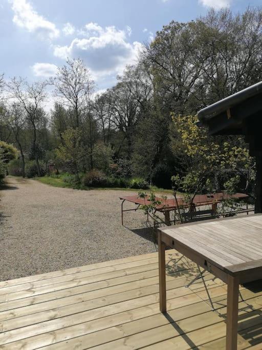 Chalet En Pleine Nature Au Bord D'Un Etang Lanvallay Buitenkant foto